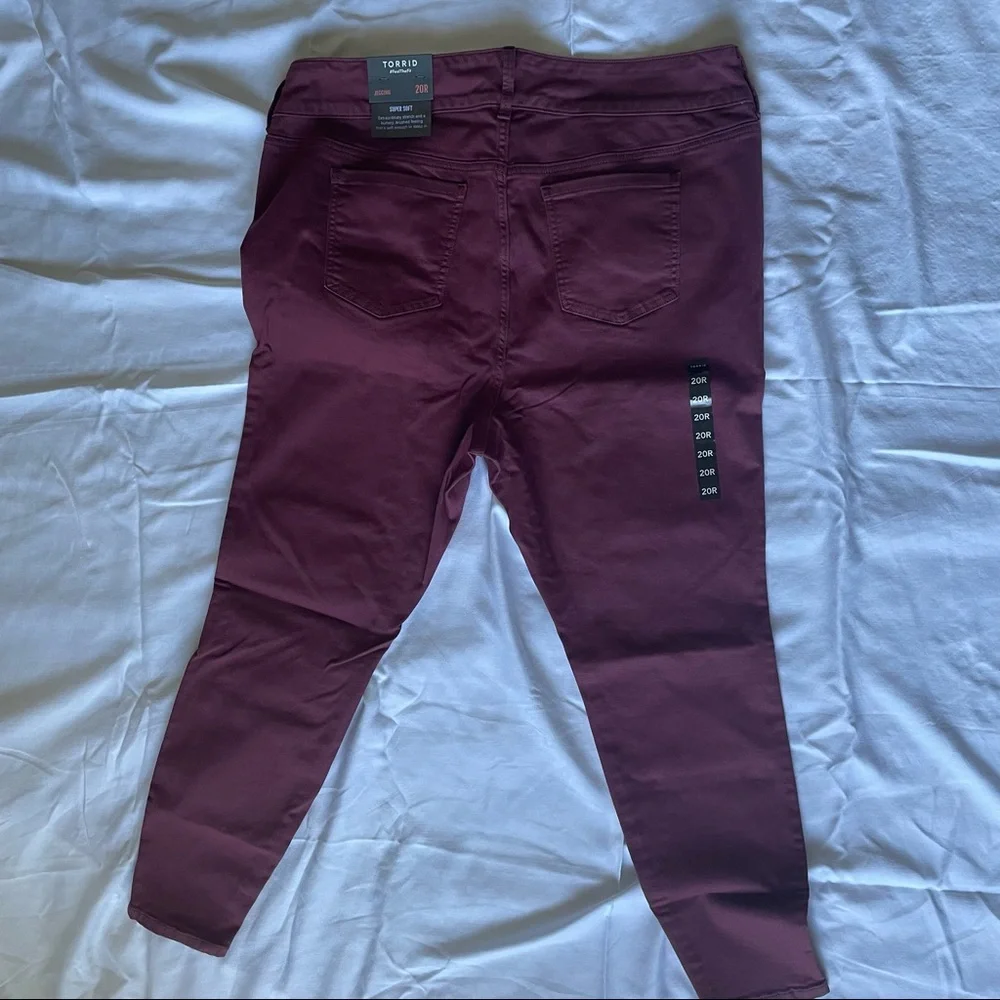 Super Soft Dark Red Jegging - Picture 5 of 6